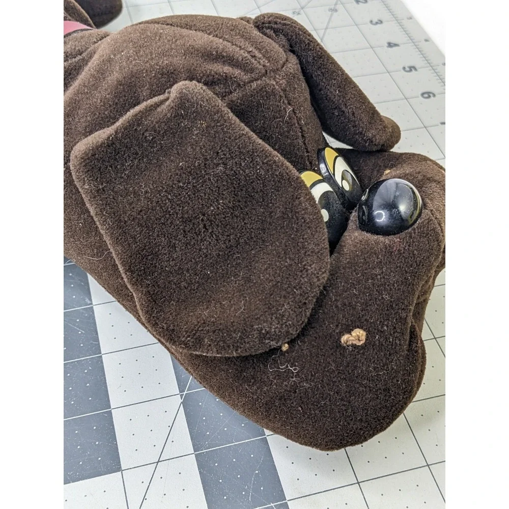 Tonka Pound Puppies Brown Dog Plush Collar 17 Inch ‎ 1985 Stuffed Animal Toy